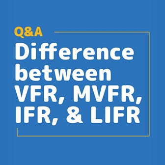 Difference between VFR, MVFR, IFR, and LIFR