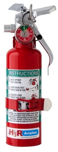 Halon fire extinguisher