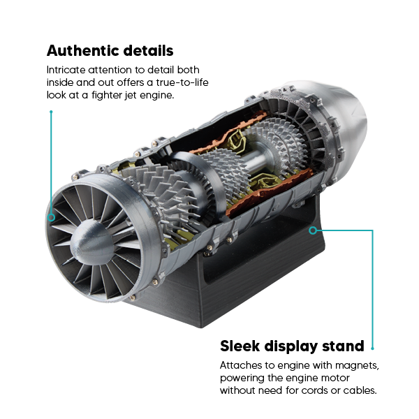 Motorized Fighter Engine Display Model