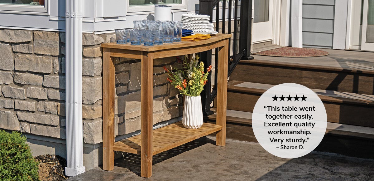 Teak Buffet Table