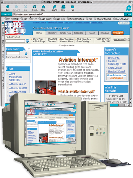 Sporty's First Website