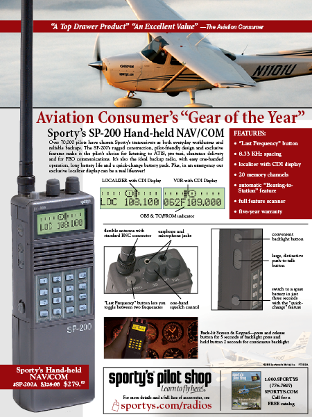 SP-200 NAV/COM Radio