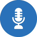 Sporty's Podcast microphone icon