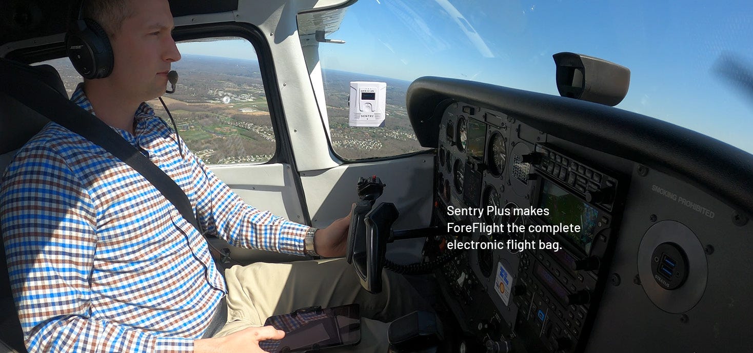 sentry plus makes foreflight the complete electronic flight bag