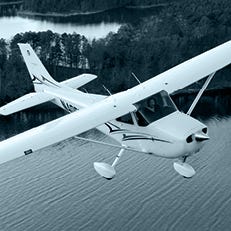 Cessna plane flying