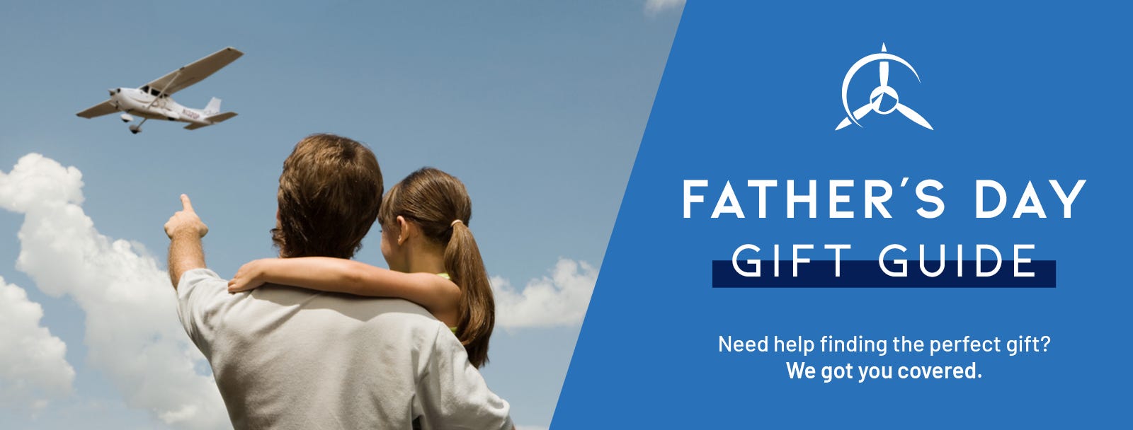 Gift Guide banner with pilot accessories