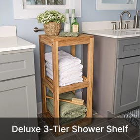 Deluxe 3-Tier Shower Shelf