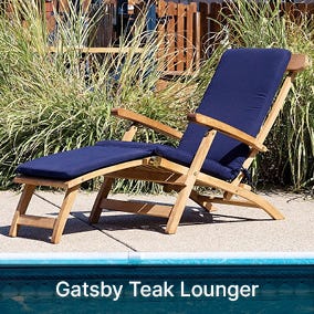 Gatsby Teak Lounger