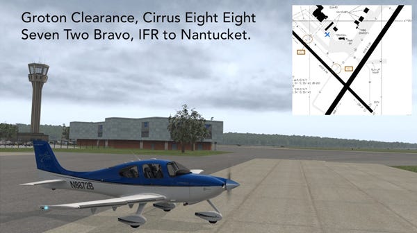 Flight simulator video demonstration