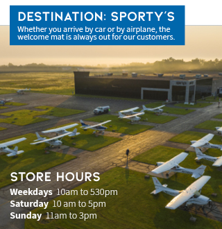 Bird's Eye View of Sporty's Building