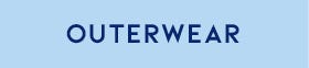 Outerwear text on blue background