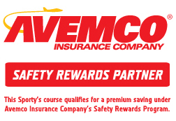 Avemco insurance company - safety rewards partner - this Sporty''s course qualifies for a premium saving under Avemco Insurance Company''s Safety Rewards Program