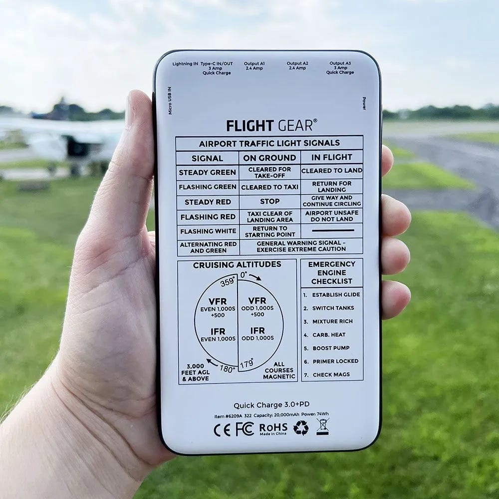 Flight Gear iPad Backup Battery 