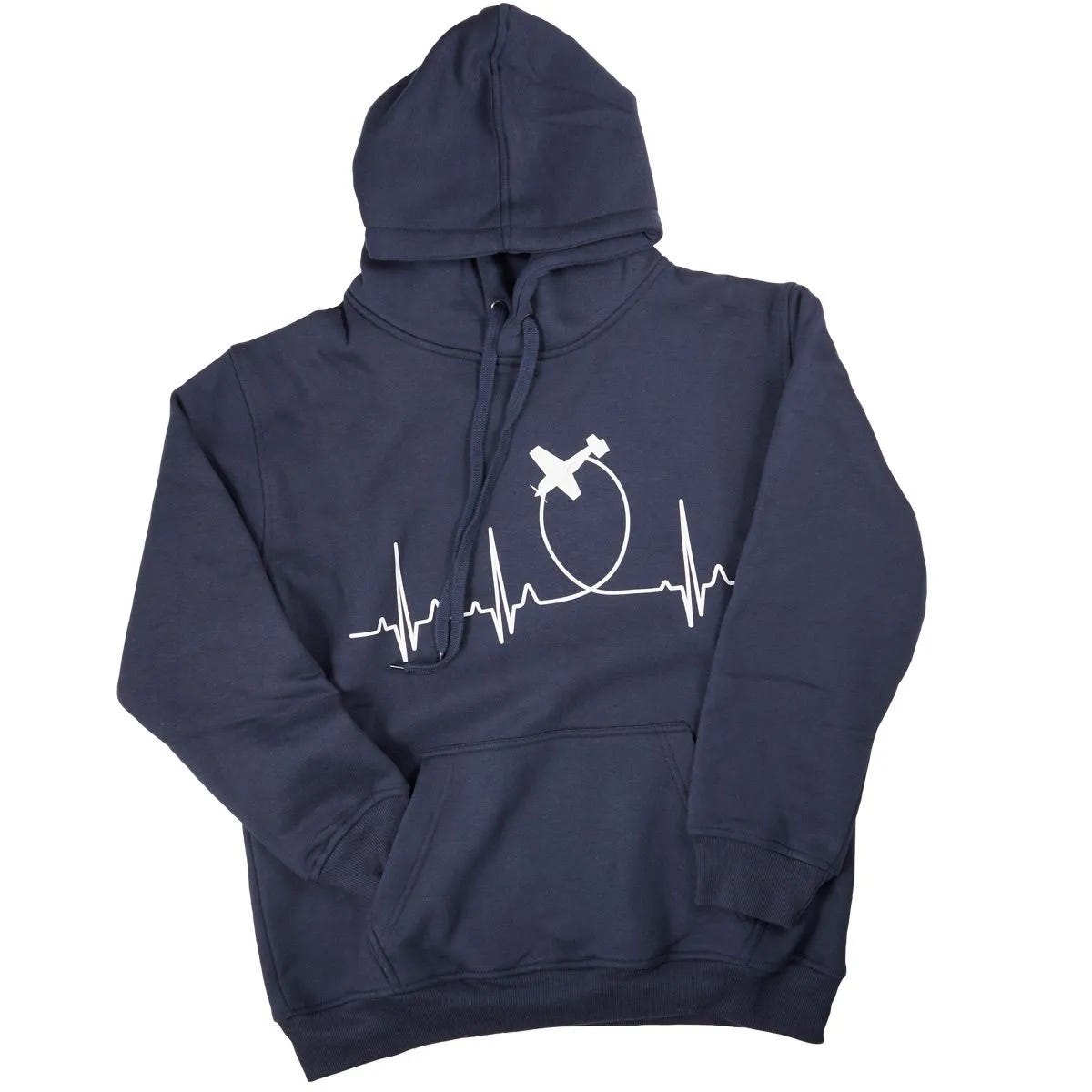 Navy Heartbeat Hoodie