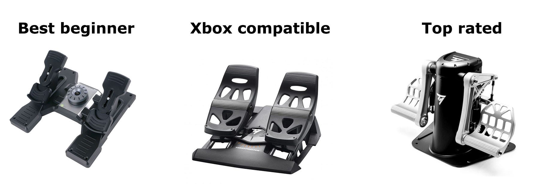 Flight simulator rudder pedals