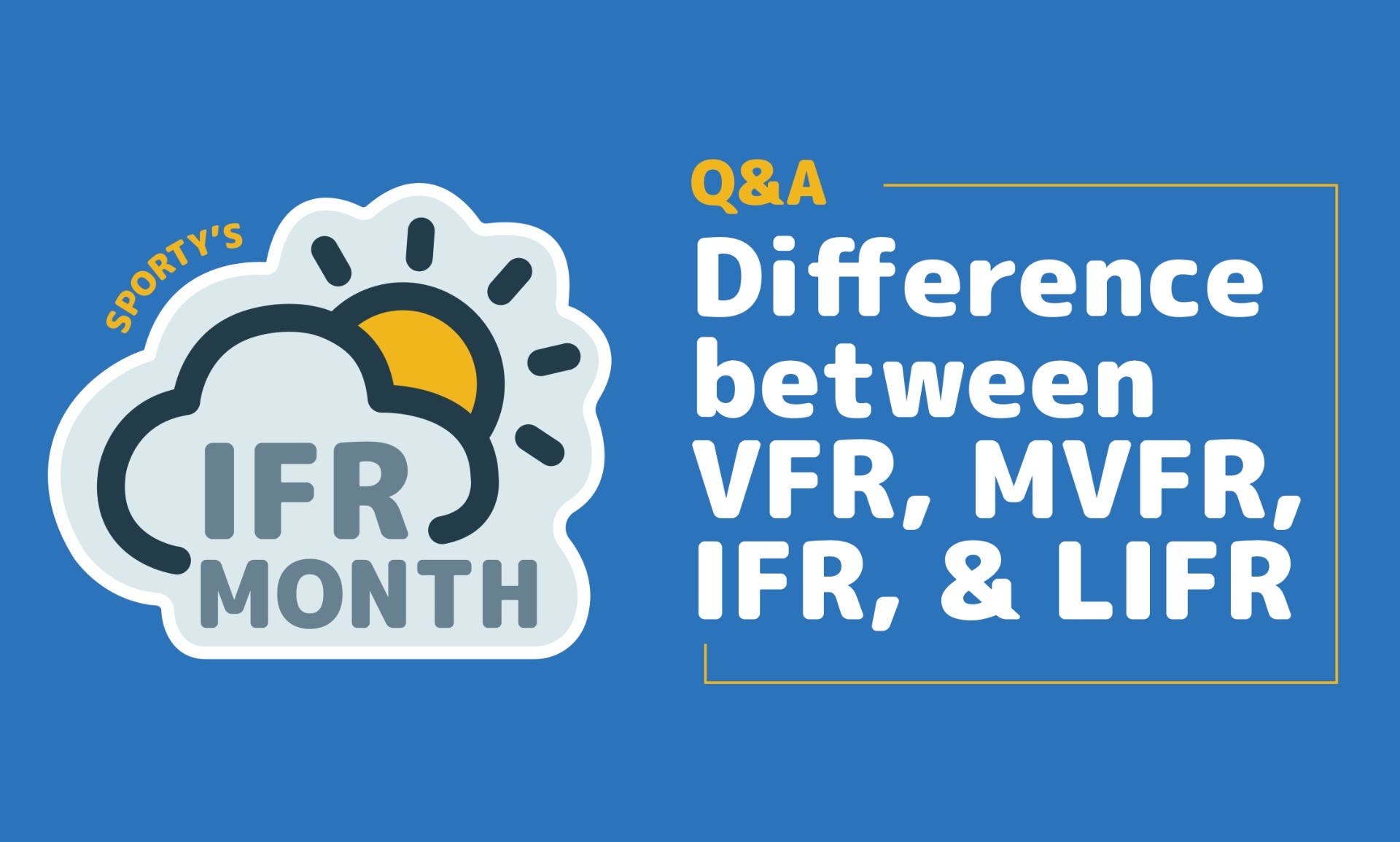 Difference between VFR, MVFR, IFR, LIFR 