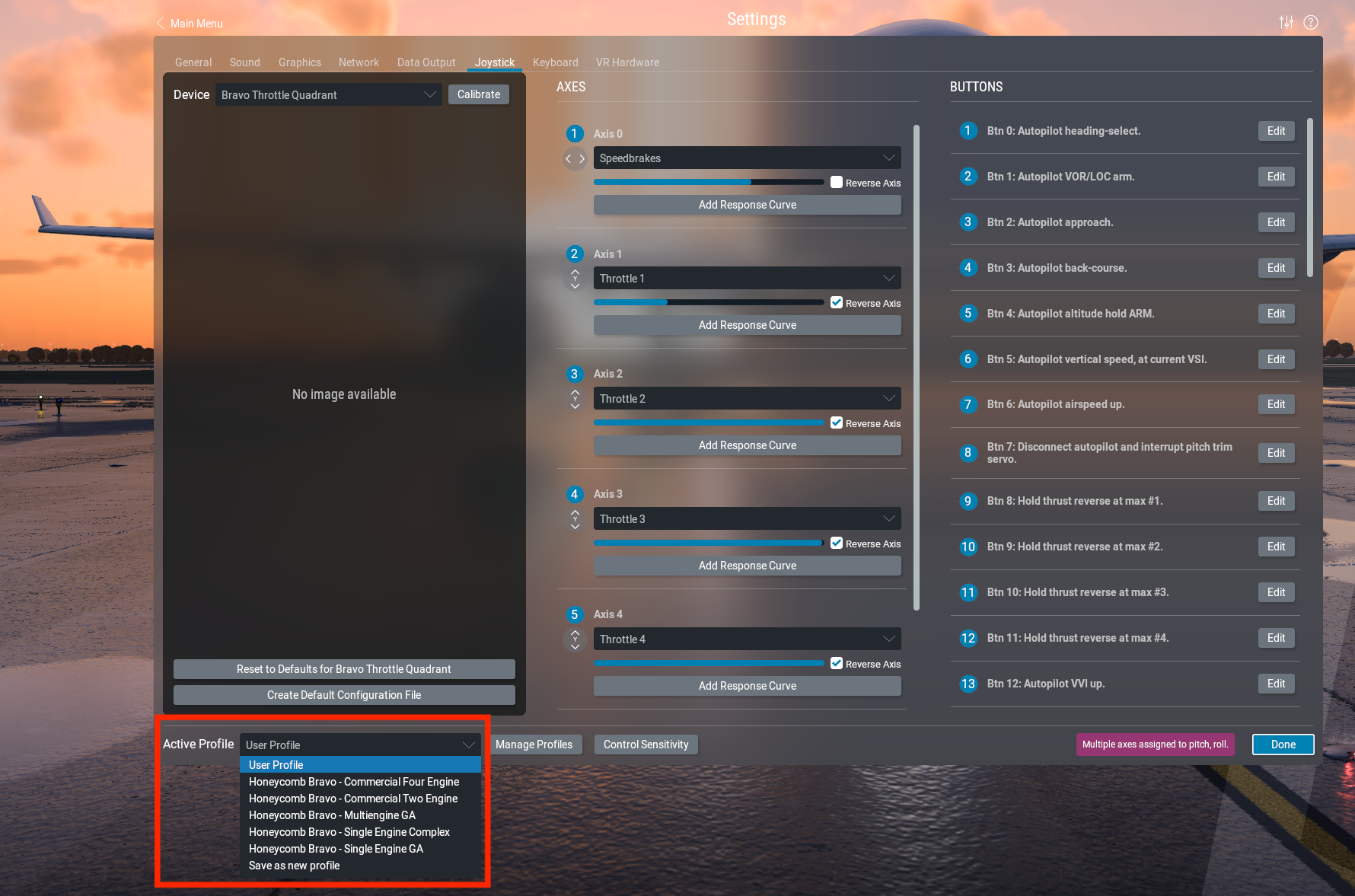 Honeycomb X-Plane Profiles