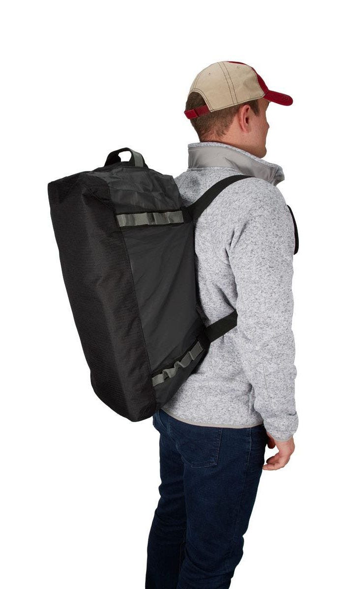 Seaplane duffel as backpack