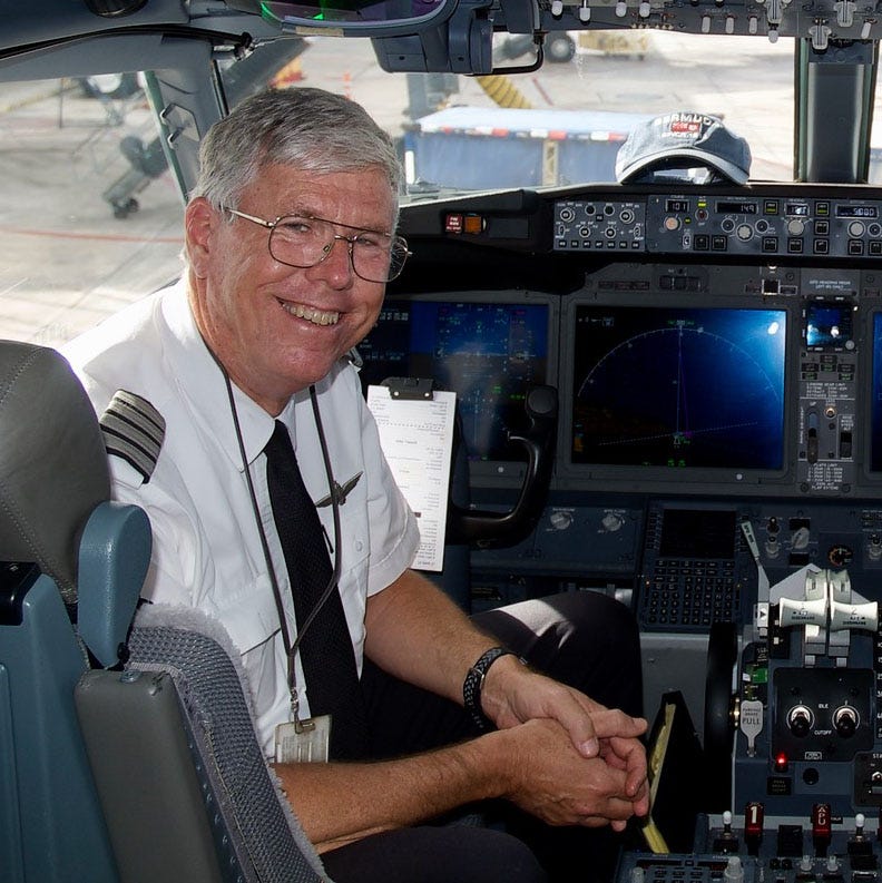 Steve Green in cockpit