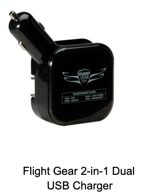 Flight Gear 2-in-1 Dual USB Charger