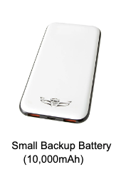 Small Flight Gear Backup Battery for iPad (10,000 mAh) 