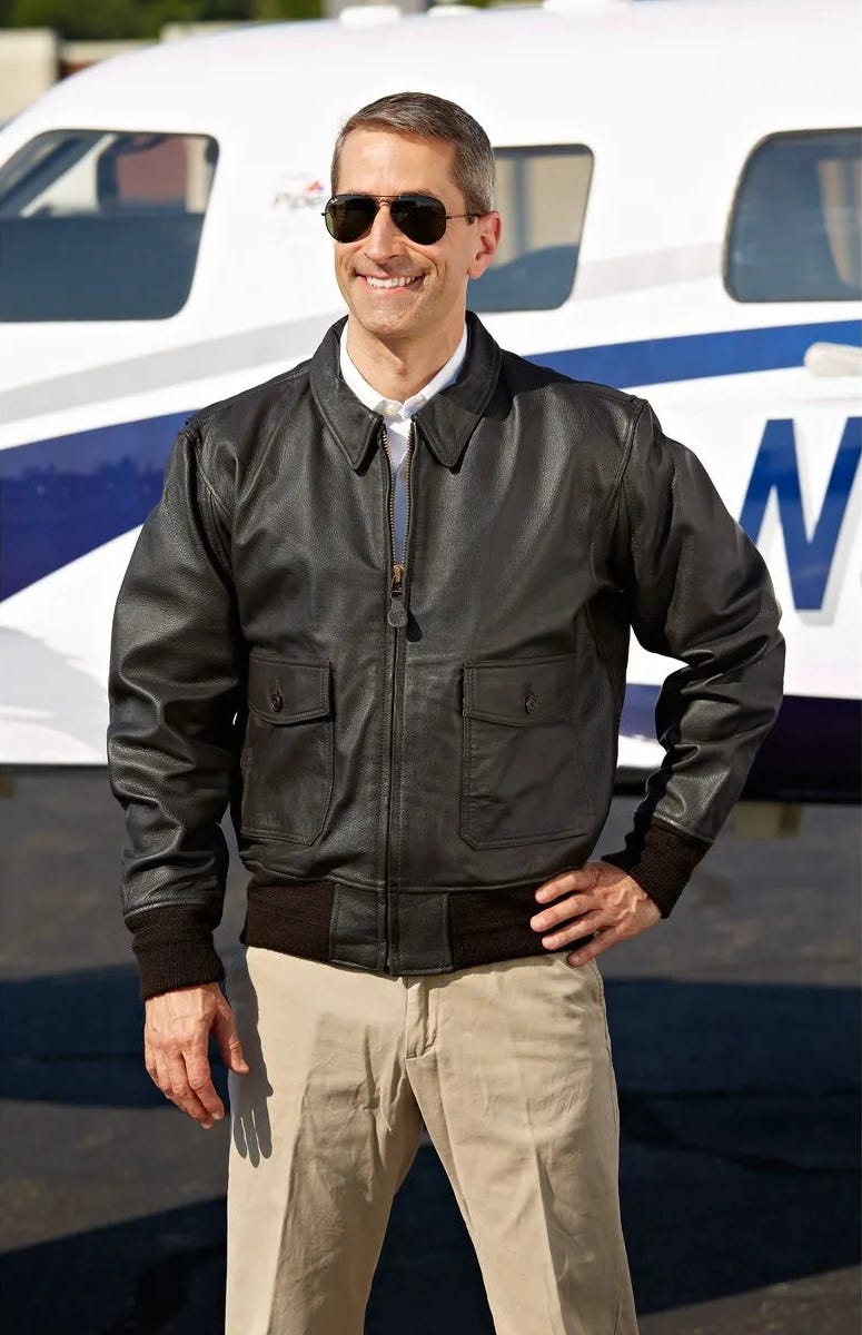 Modern Leather Flight Jacket (AN-J-3) 