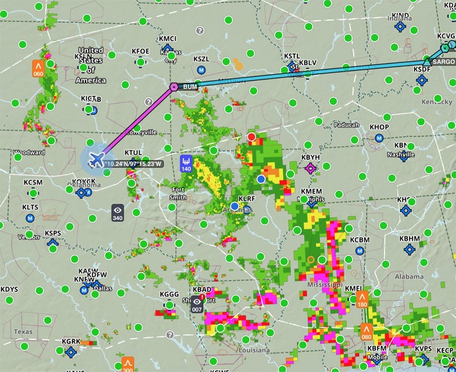 ADS-B radar CONUS and regional