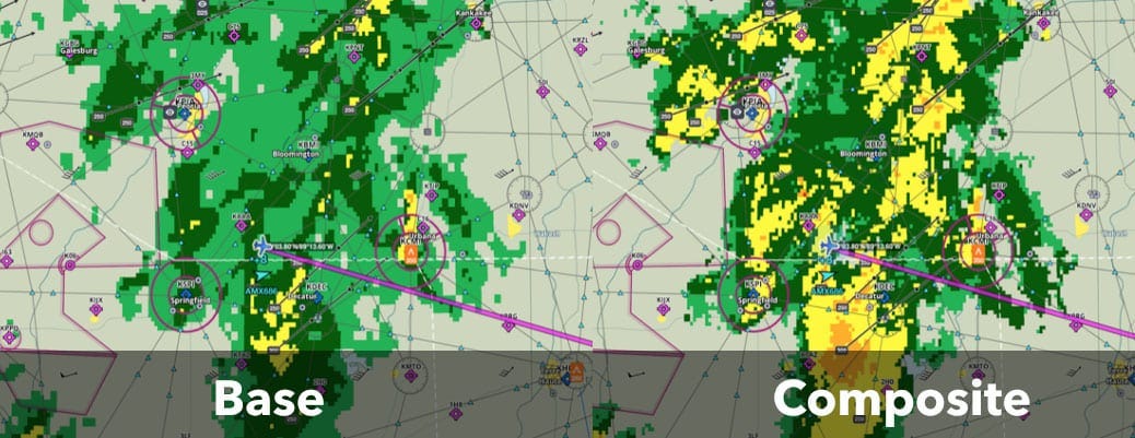 Base vs. composite radar