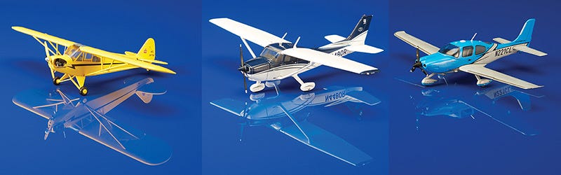 general aviation die-cast models