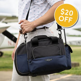 $20 off Crosswind Bag - Room for headsets, books, iPad and more