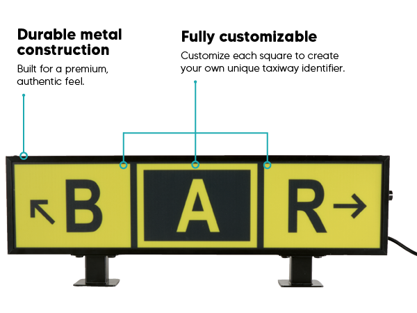 Custom Taxiway Sign