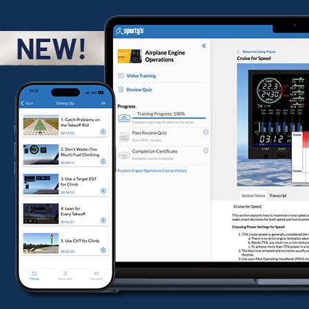 NEW! Engine Ops Course. Get more from you engine. ipad and iphone with picture of course on screen.