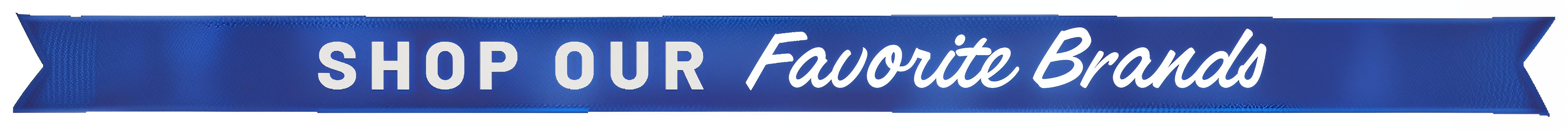 shop our favorite brands displayed with blue background