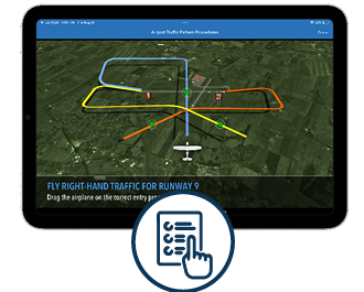 iPad with interactive scenarios
