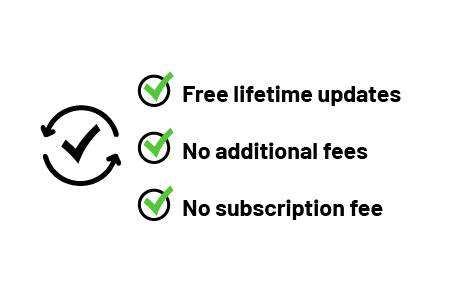 Free Lifetime
                        Updates Icon