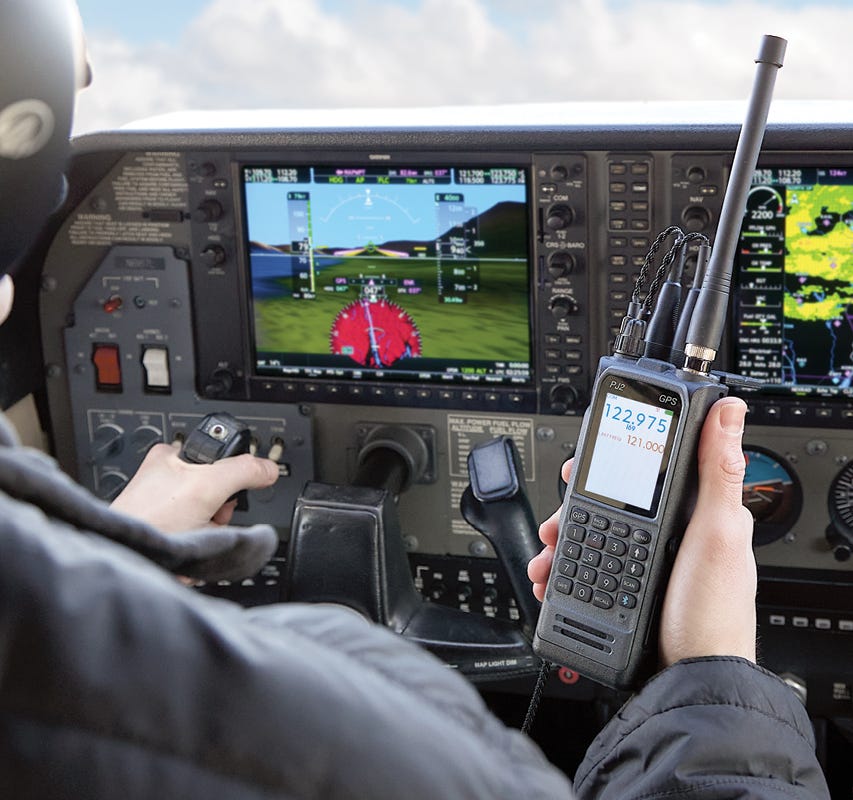 PJ2 GPS Radio in the plane