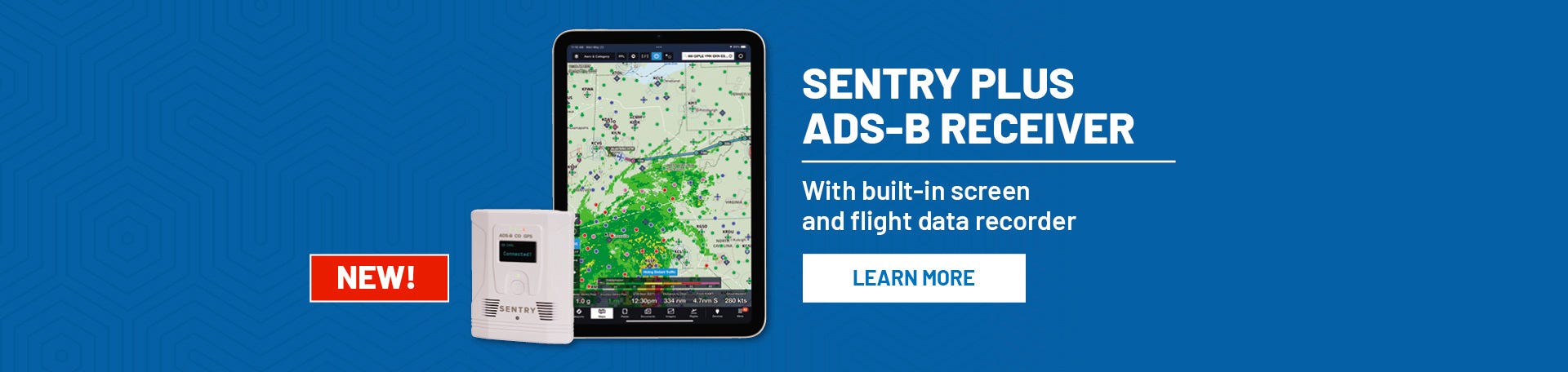 NEW - Sentry Plus ADSB Receiver