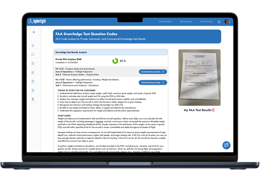 faa test analysis