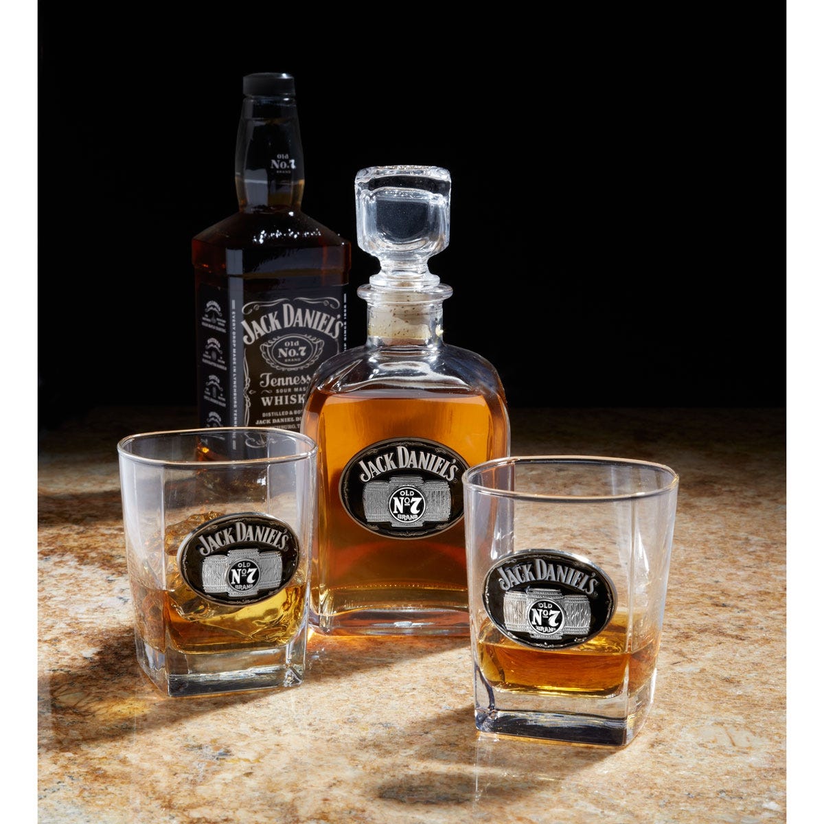 Jack Daniel’s Decanter and Double Glass Set from Sportys Preferred Living