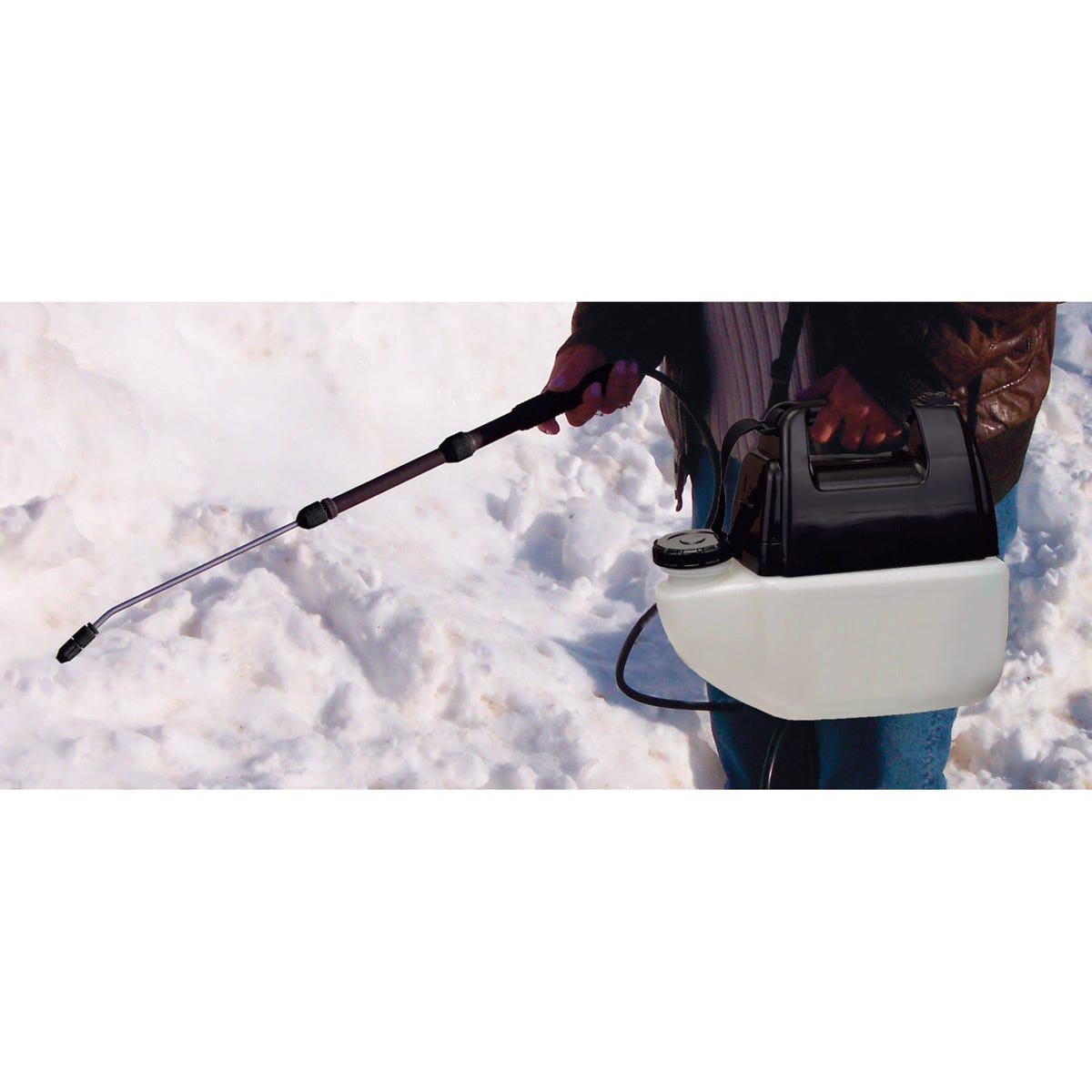Deicer with Battery Powered Sprayer from Sporty's Tool Shop