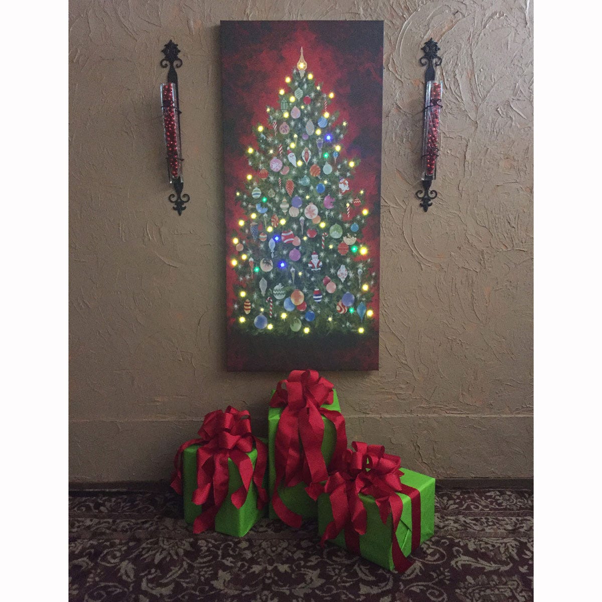 LED Christmas Tree Canvas from Sportys Preferred Living