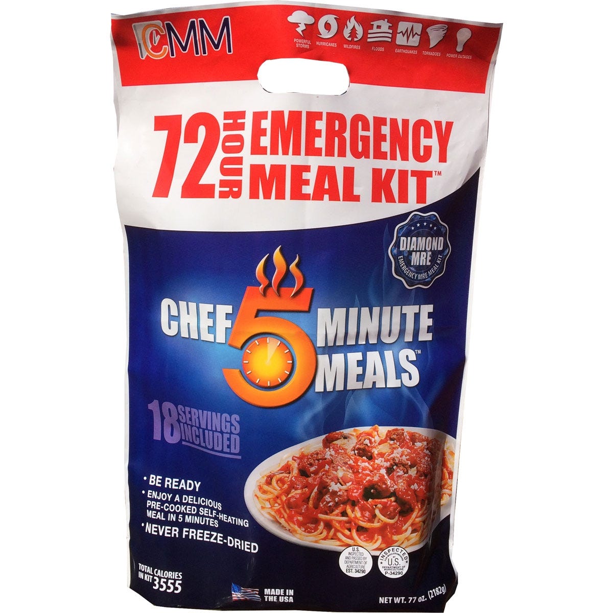 SelfHeating Emergency Meal Kit from Sportys Preferred Living