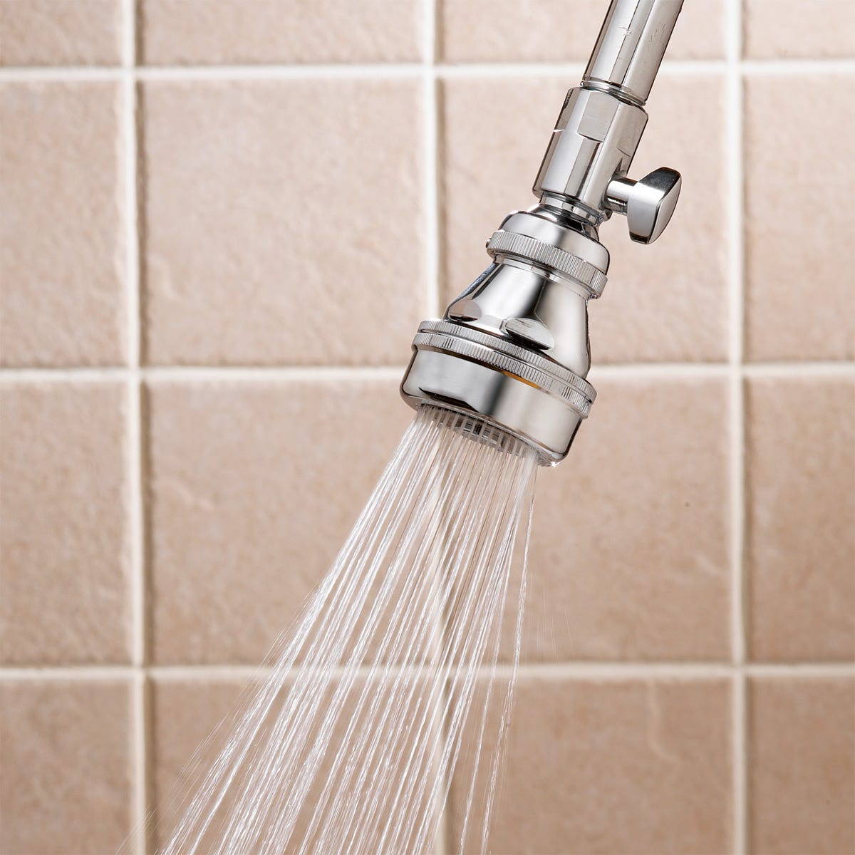 Chrome SelfCleaning Shower Head from Sporty's Pilot Shop