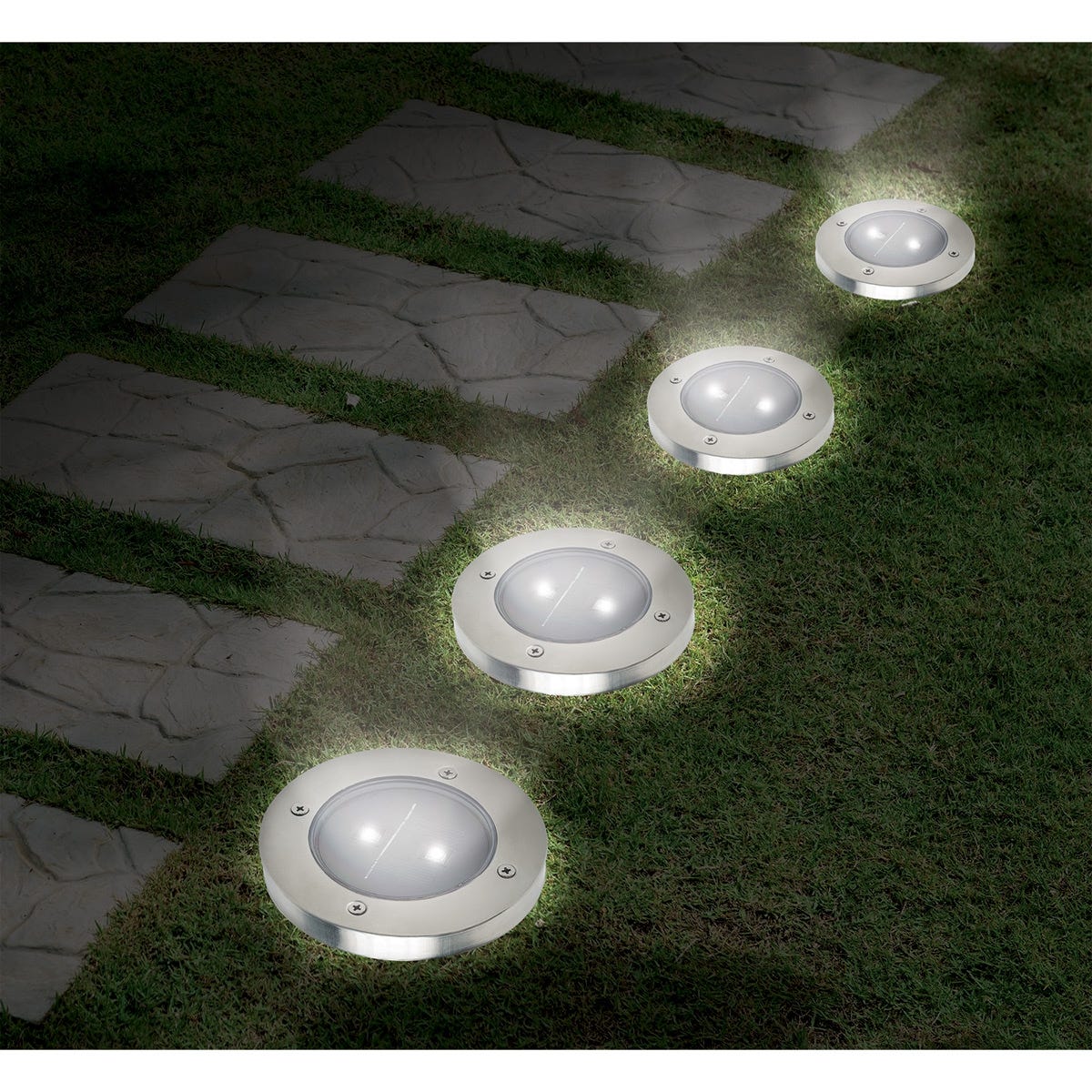 In-Ground Solar Path Lights (Set of 4) - from Sporty's Tool Shop