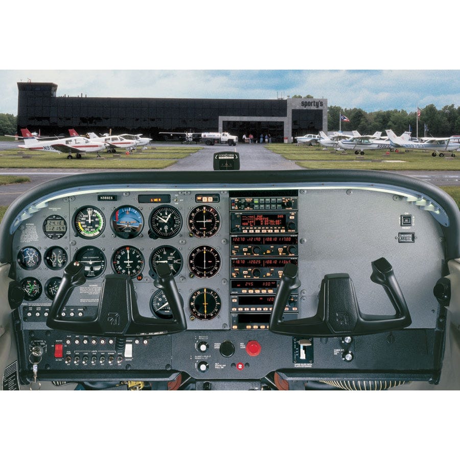 Cessna 172R Cockpit Poster from Sporty's Pilot Shop