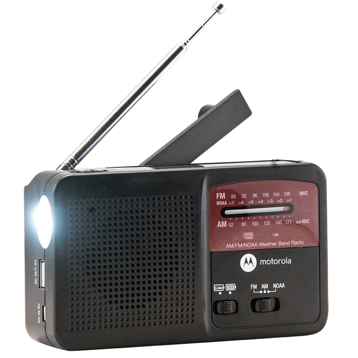Solar Powered Portable AM/FM Weather Radio from Sportys Preferred Living