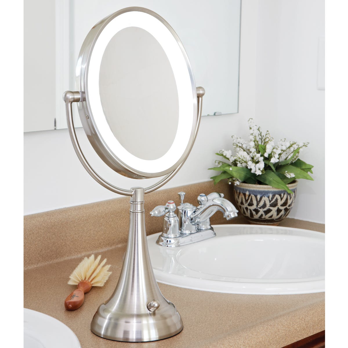 Cordless Lighted Vanity Mirror from Sportys Preferred Living