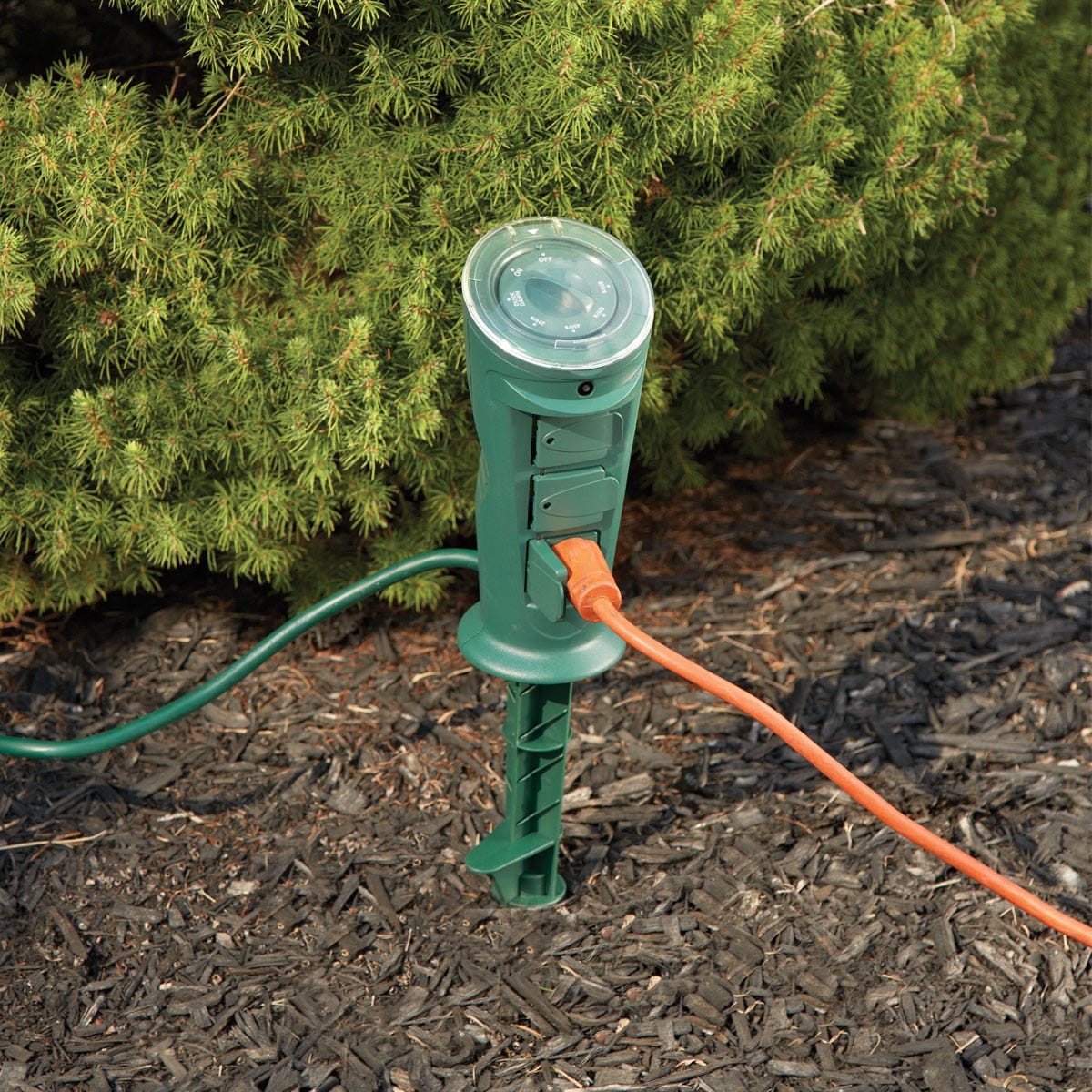 Outdoor Three Outlet Yard Stake Around the House from Sporty's Tool