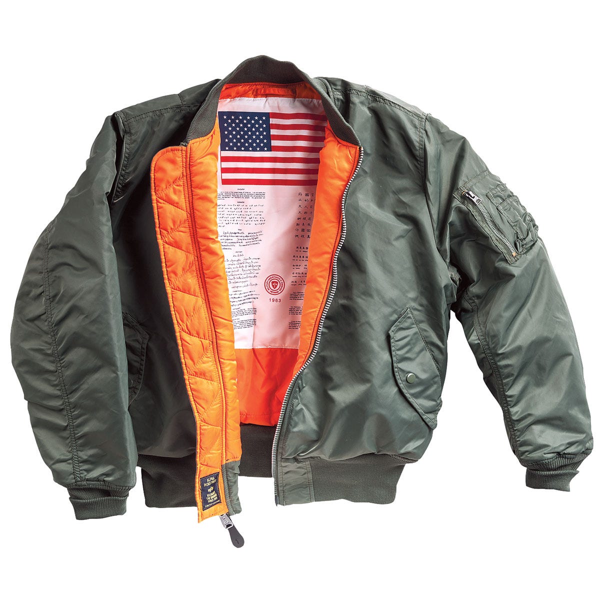 MA-1 Flight Jacket with Blood Chit - from Sporty's Pilot Shop