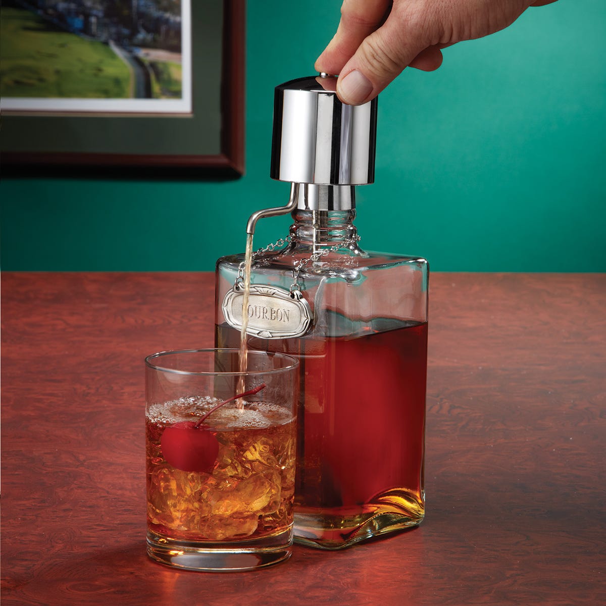 Pump Decanter Bar, Bar Accessories Around the House from Sportys